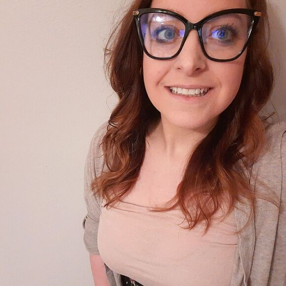 Ladies Black Blue Light Blocking Computer Glasses - Picture 4 of 5